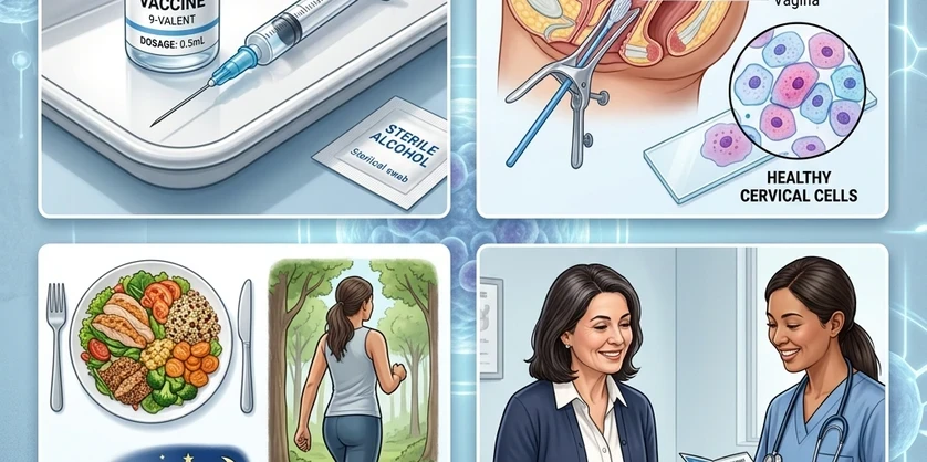 Cervical screening preparation checklist and high-precision clinical guidelines