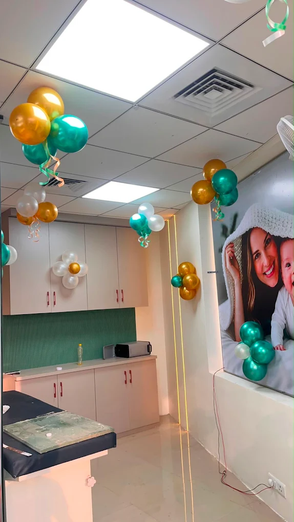 Main reception and patient billing desk at June Women's Health